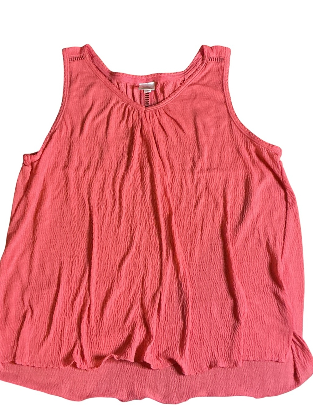 croft & barrow Coral Pink Sleeveless Tank Top